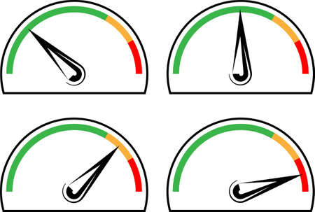 Speedometer Icon Design Vector Art Illustrationのイラスト素材
