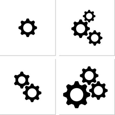 Setting Icon, Gear, User Preference Setting Vector Art Illustrationのイラスト素材