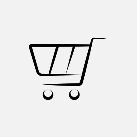 Shopping Cart Icon Design Vector Art Illustration.のイラスト素材