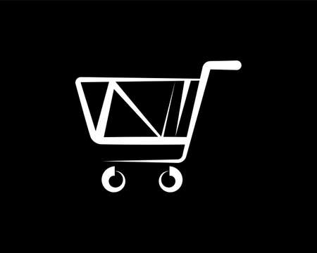 Shopping Cart Icon Design Vector Art Illustration.のイラスト素材
