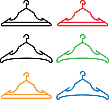 Cloth Hanger Icon Design Vector Art Illustrationのイラスト素材