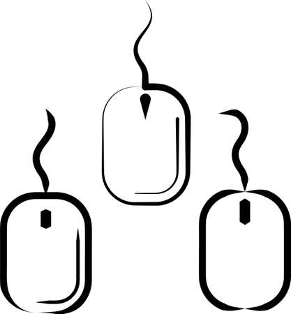 Computer Mouse Icon Collection Vector Art Illustrationのイラスト素材