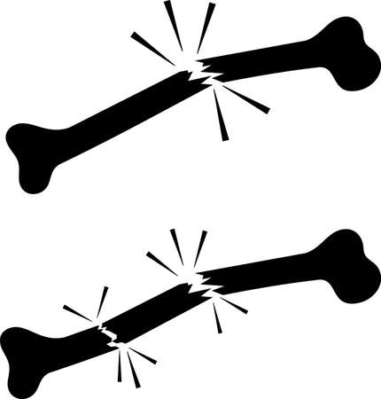 Human Broken Bone Icon Vector Art Illustrationのイラスト素材