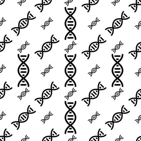 Human Dna Icon Seamless Pattern Vector Art Illustrationのイラスト素材