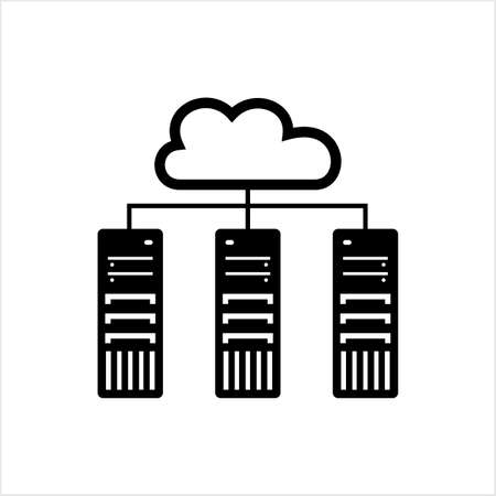 Cloud Server Icon Vector Art Illustrationのイラスト素材