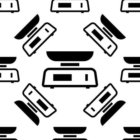 Kitchen Weight Scale Iconのイラスト素材