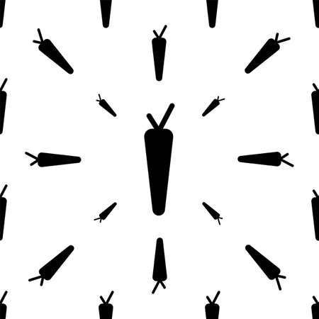 Carrot Icon Seamless Pattern, Vegetable Icon Vector Art Illustrationのイラスト素材