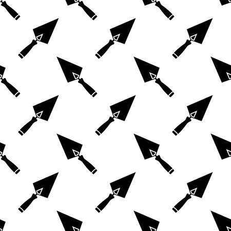 Trowel Icon Seamless Pattern, Trowel Vector Art Illustrationのイラスト素材
