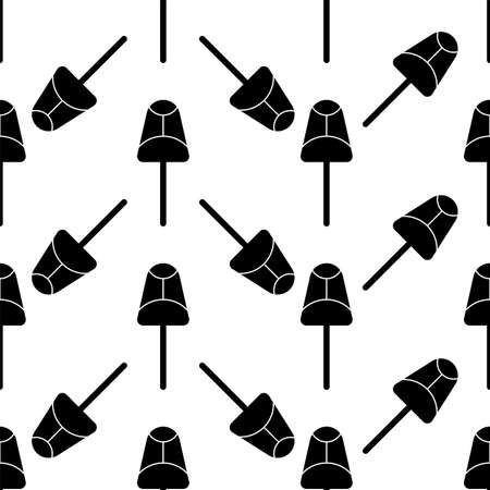 Lollipop Icon Seamless Pattern, Lollipop Vector Art Illustrationのイラスト素材