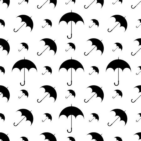 Umbrella Icon Seamless Pattern Vector Art Illustrationのイラスト素材