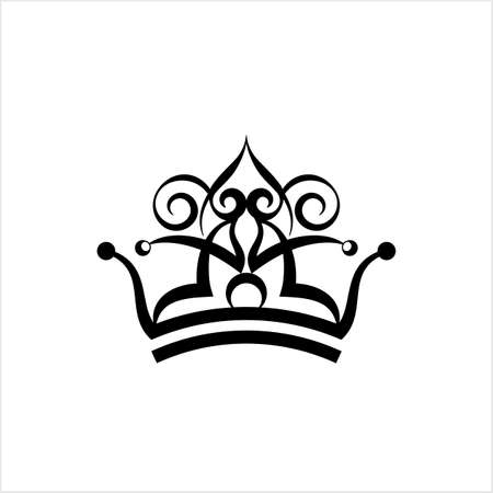 Crown Icon, Crown Vector Art Illustrationのイラスト素材