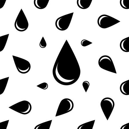 Drop Icon Seamless Pattern Vector Art Illustrationのイラスト素材