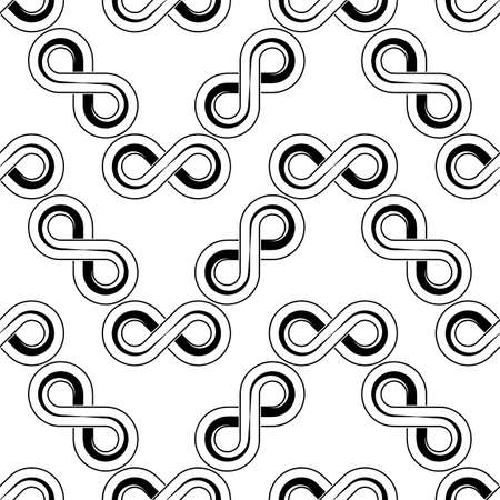 Infinity Sign Icon Seamless Pattern Vector Art Illustrationのイラスト素材