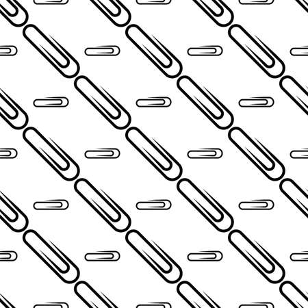Paper Clip Icon Seamless Pattern Vector Art Illustrationのイラスト素材
