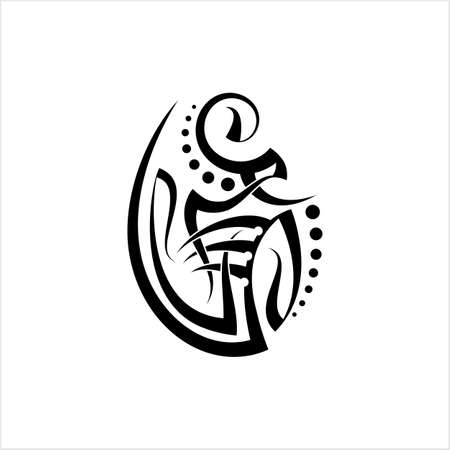 Tribal Tattoo Design Creative Vector Art Illustrationのイラスト素材