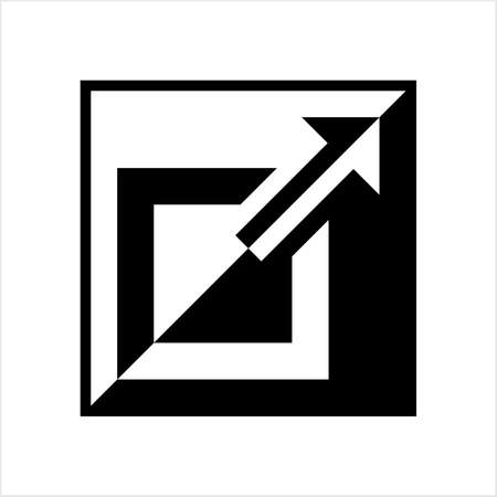 External Link Icon Vector Art Illustrationのイラスト素材