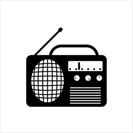 Radio Icon, Electronic Device Vector Art Illustrationのイラスト素材