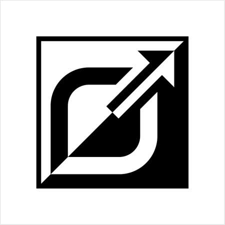 External Link Icon Vector Art Illustrationのイラスト素材