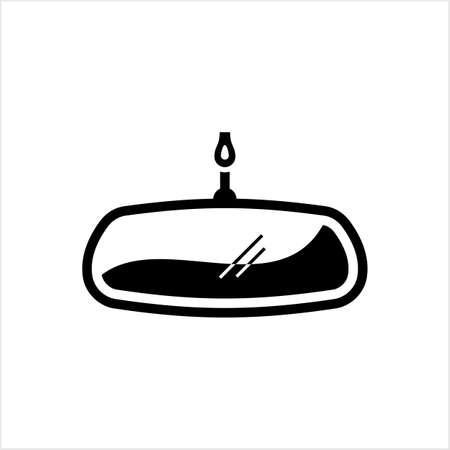 Car Rear View Mirror Icon Vector Art Illustrationのイラスト素材