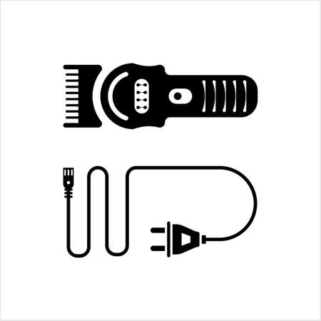 Hair Clipper Icon Vector Art Illustrationのイラスト素材
