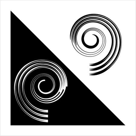 Spiral Design, Spiral Shape Vector Art Illustrationのイラスト素材