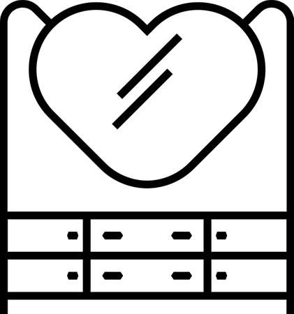 Dressing Table Icon Vector Art Illustrationのイラスト素材