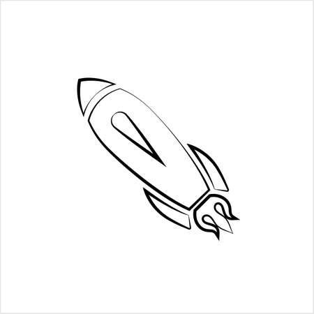 Rocket Icon, Start Up Design Vector Art Illustrationのイラスト素材
