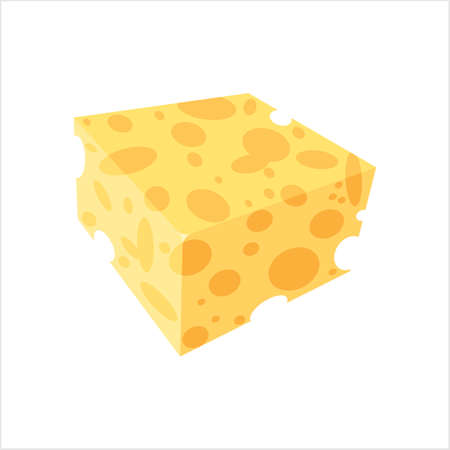 Cheese Icon, Line Art Design, Vector Art Illustrationのイラスト素材