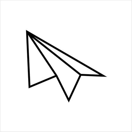Paper Airplane Icon Vector Art Illustrationのイラスト素材