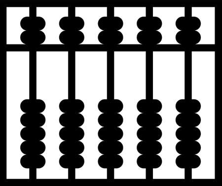 Abacus Icon, Abacus Vector Art Illustrationのイラスト素材