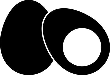 Egg Icon, Egg Vector Art Illustrationのイラスト素材