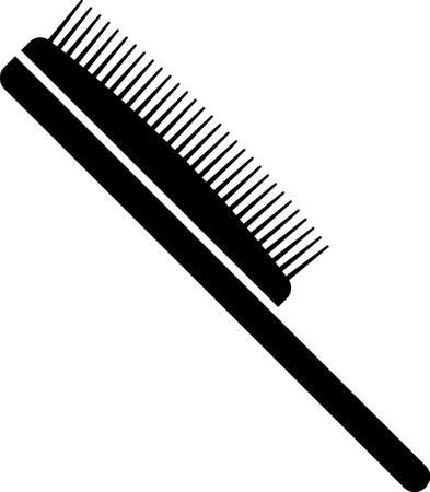 Hairbrush Icon, Comb Icon Vector Art Illustrationのイラスト素材