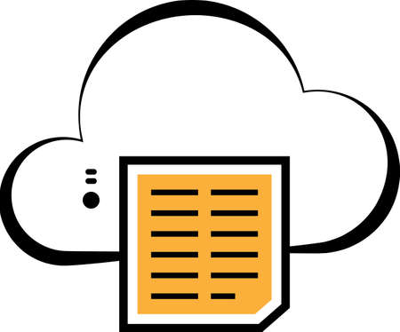 Cloud Print Icon, Cloud Printing Icon Vector Art Illustrationのイラスト素材
