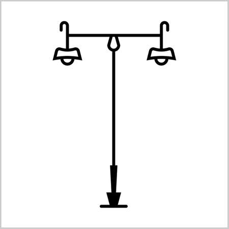 Street Light Icon Vector Art Illustrationのイラスト素材