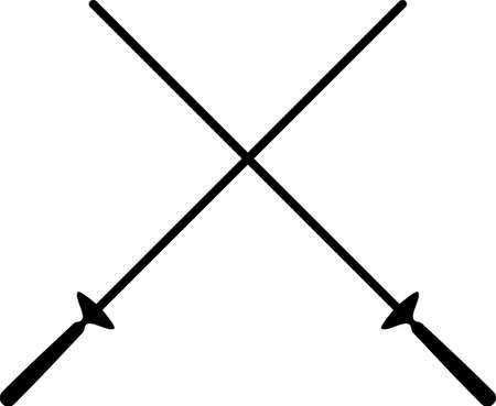 Sword Icon, Sword Vector Art Illustration