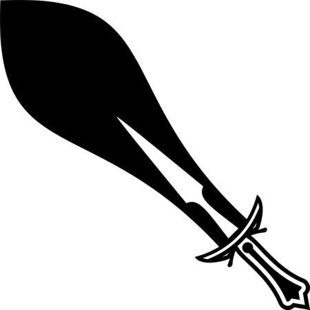 Sword Icon, Sword Vector Art Illustrationのイラスト素材