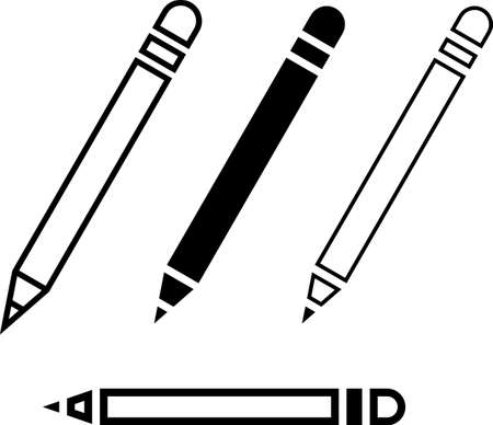 Pencil Icon, Pencil Vector Art Illustrationのイラスト素材