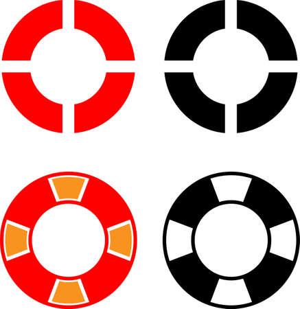 Life Buoy Icon Vector Art Illustrationのイラスト素材