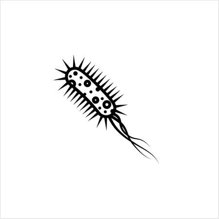 Bacteria Icon, Bacteria Vector Art Illustrationのイラスト素材