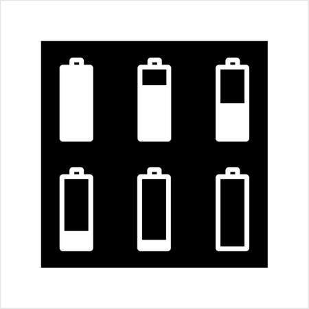 Battery Icon, Battery Vector Art Illustrationのイラスト素材