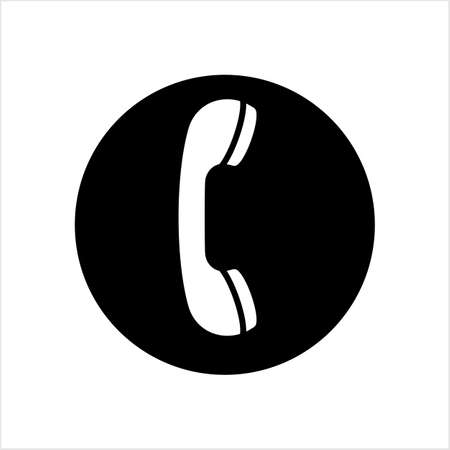 Telephone Receiver Icon Vector Art Illustrationのイラスト素材