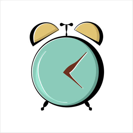 Alarm Clock Icon Vector Art Illustrationのイラスト素材