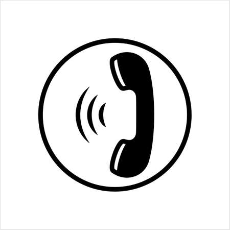 Telephone Receiver Icon Vector Art Illustrationのイラスト素材