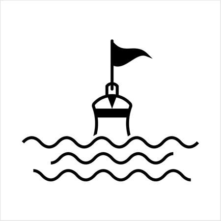 Buoy Icon, Float Buoy Icon Vector Art Illustrationのイラスト素材