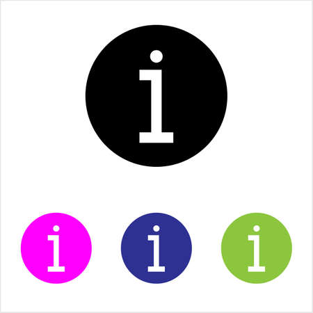 Information Icon, Info Icon Vector Art Illustrationのイラスト素材