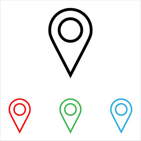 Location Pin Icon Vector Art Illustrationのイラスト素材