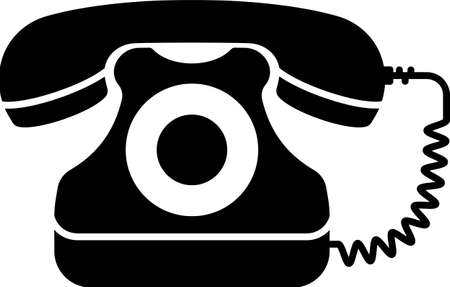 Telephone Icon, Phone Vector Art Illustrationのイラスト素材