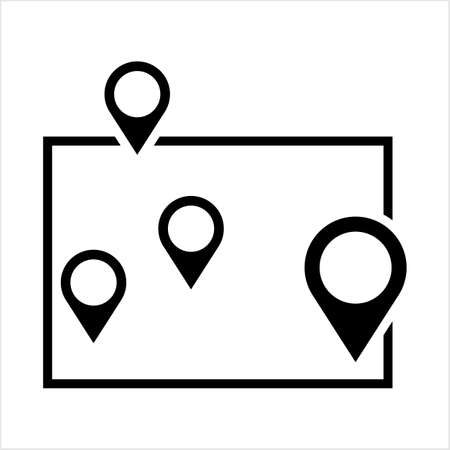 Location Pin Icon Vector Art Illustrationのイラスト素材