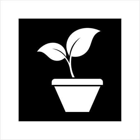 Plant Pot Icon Vector Art Illustrationのイラスト素材
