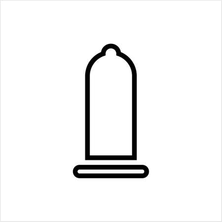 Condom Icon, Latex Condom Vector Art Illustrationのイラスト素材